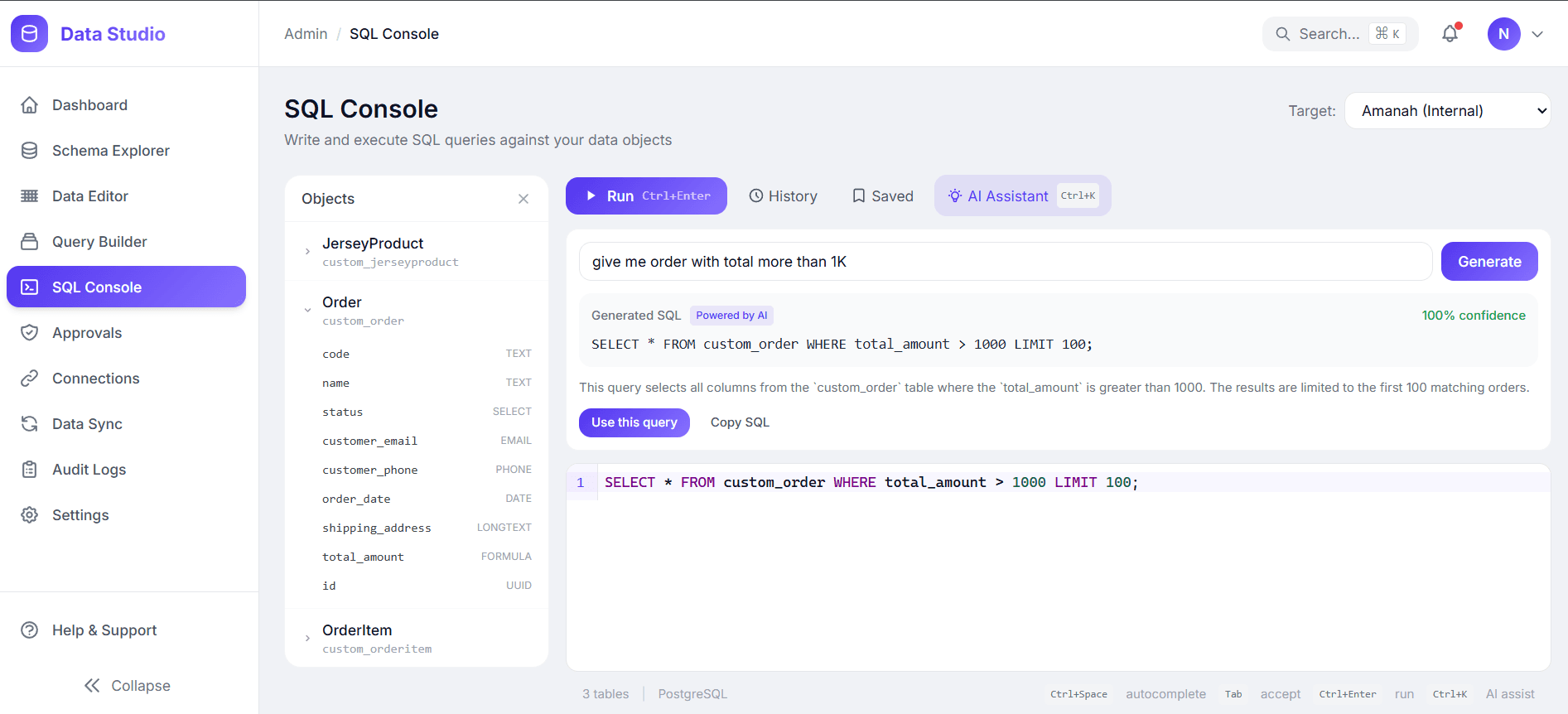 DataStudio screenshot