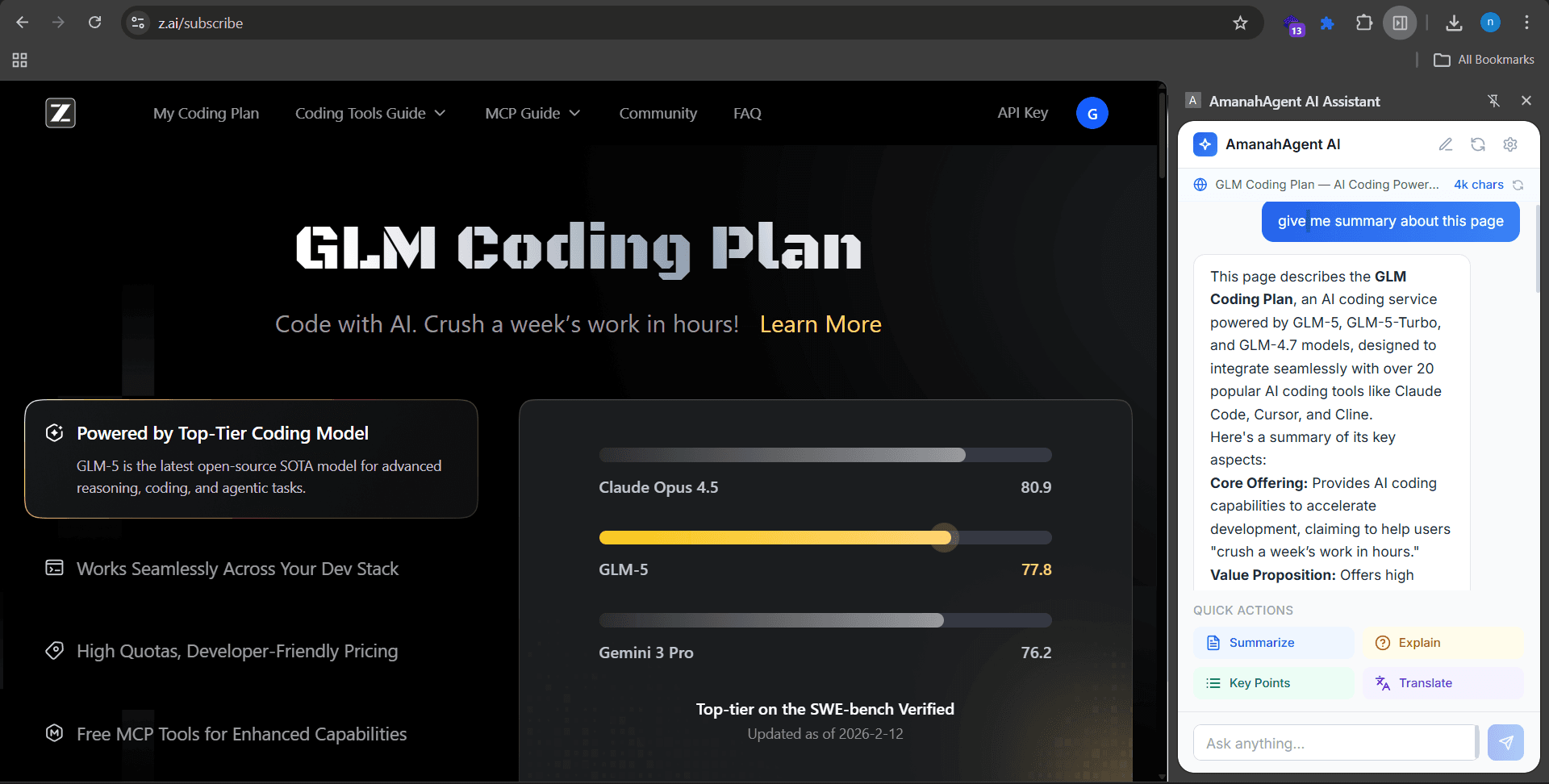 Extension screenshot