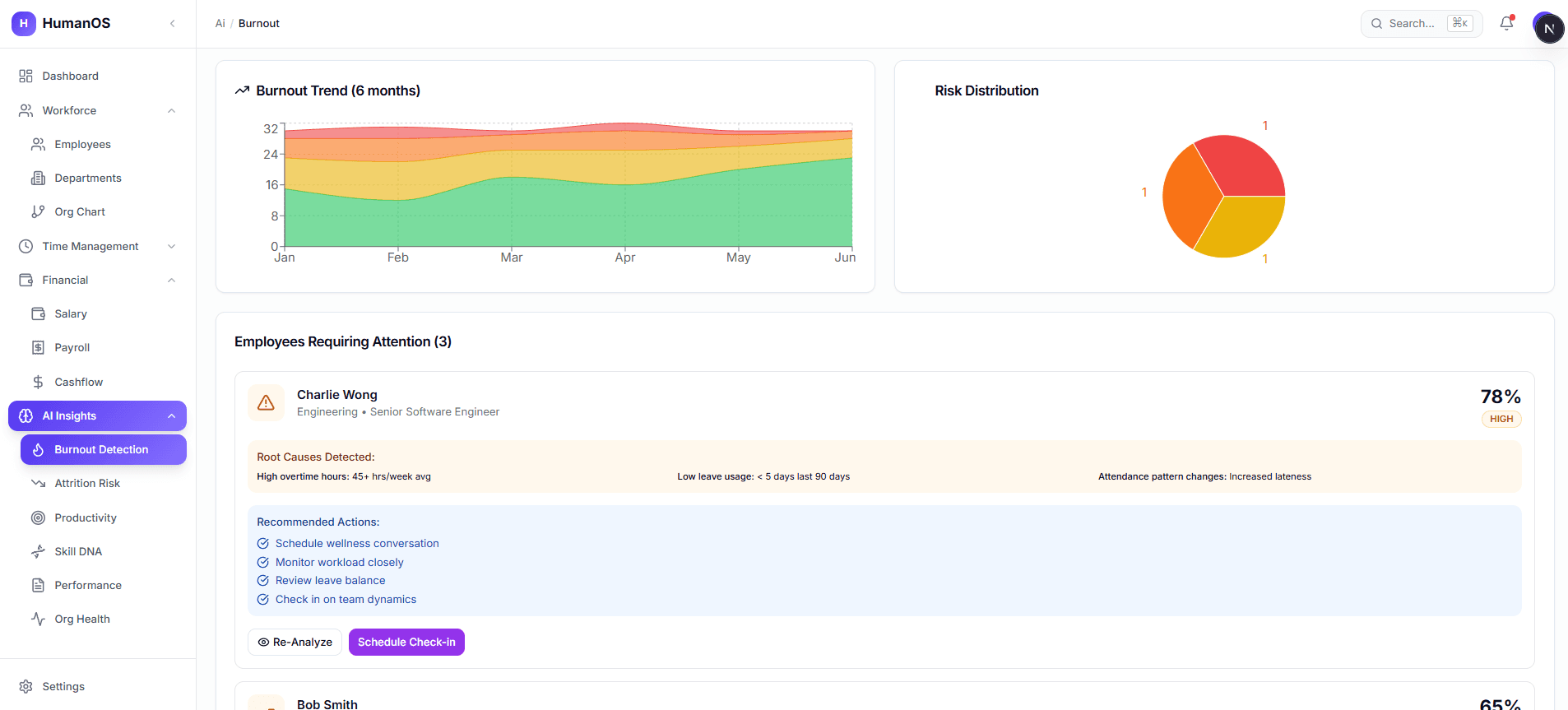 HumanOS screenshot